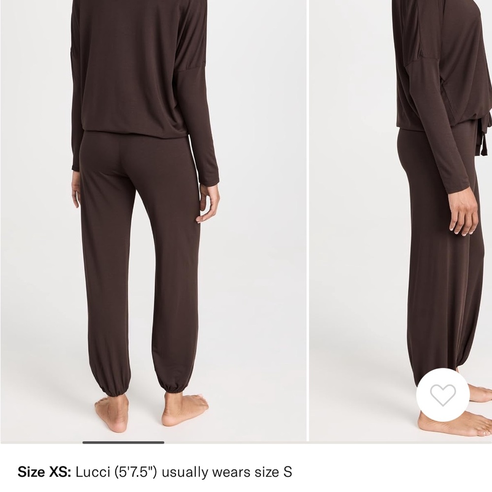 Eberjey Tencel Modal Slouchy PJ Set- Java - Picture 2 of 4